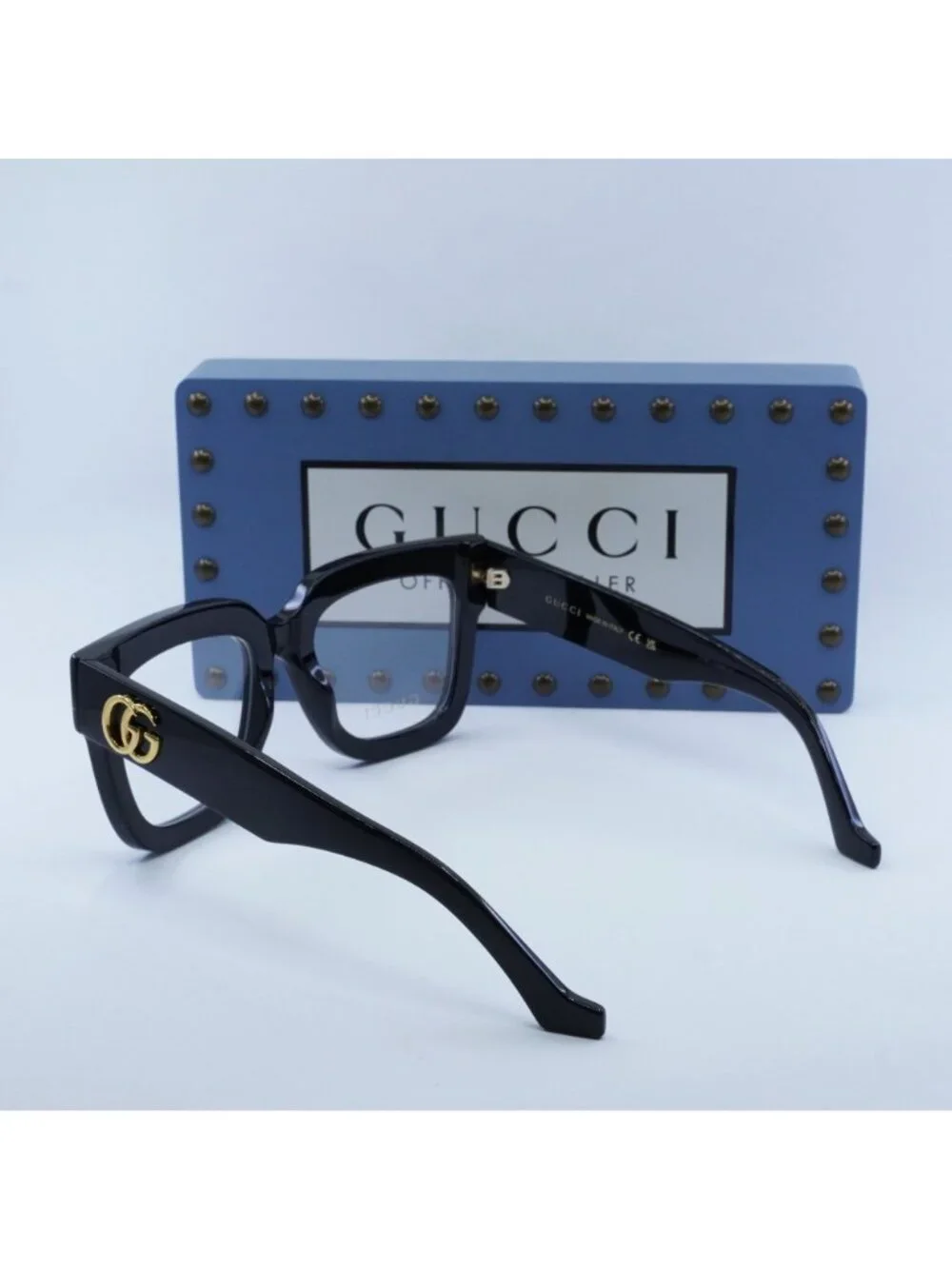 Gucci GG1549O 001 Square Eyeglasses 52mm - Black